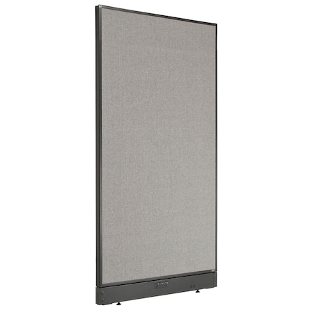 Interion By Global Industrial Interion Electric Office Partition Panel, 36-1/4inW x 64inH, Gray 238635EGY
